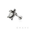 SEA TURTLE THREADLESS (PUSH IN) 316L SURGICAL STEEL LABRET SET